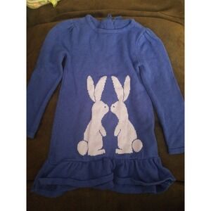 Gymboree lavender bunny‎ dress 4t Easter